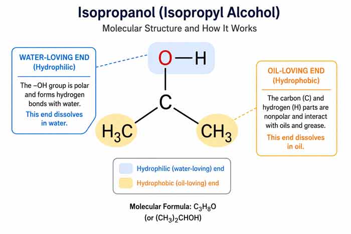 Isopropanol Molecular Structure