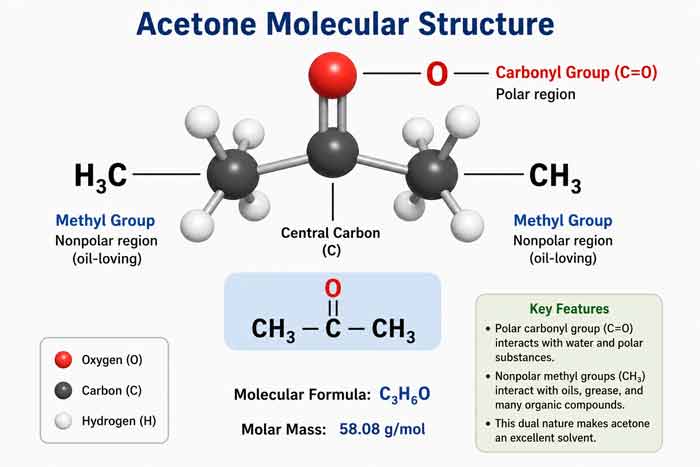 Acetone Molecular Structure