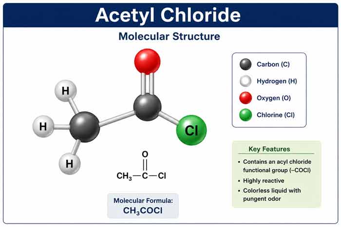 Acetyl Chloride Molecular Structure