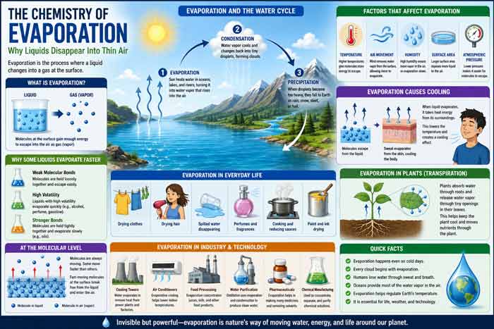Chemistry of Evaporation