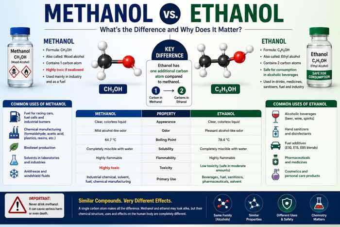 Methanol vs. Ethanol