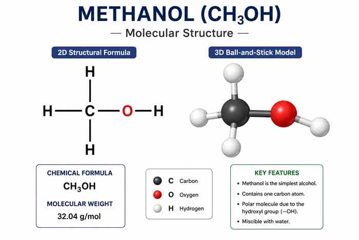 Molecular Structure of Methanol
