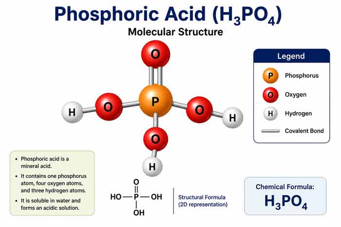 Phosphoric Acid Molecular Structure